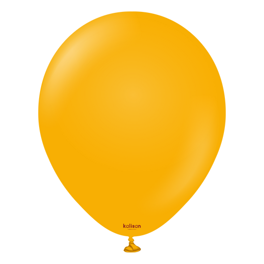 Premium lateksballong kalisan i mørke gul farge 
