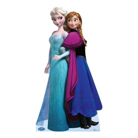 pappfigur anna og elsa fra frost