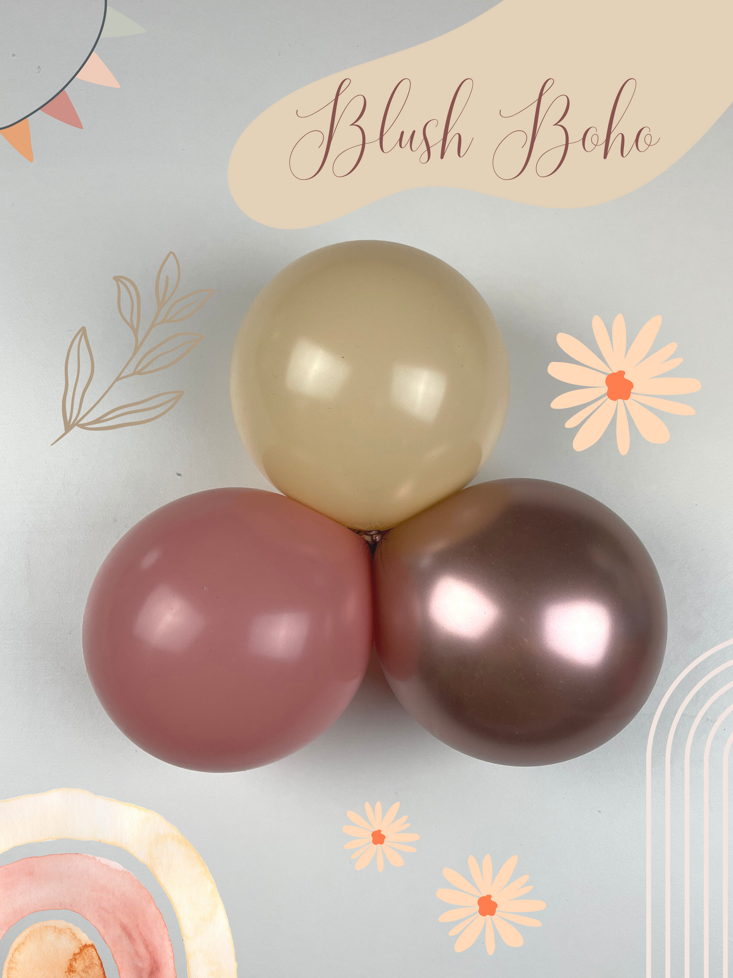 DIY Ballongbue - Blush Boho