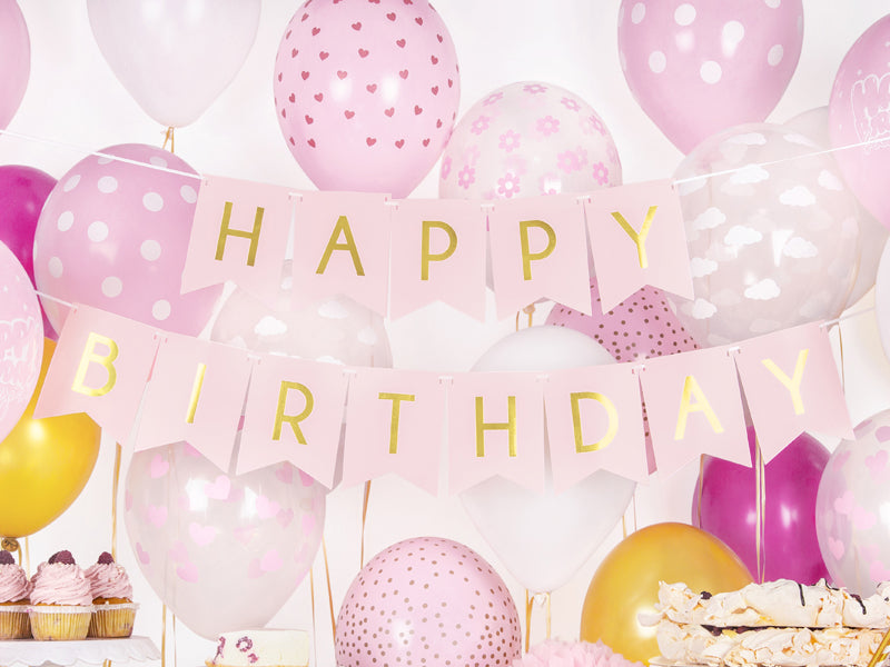 Happy Birthday Banner Lyserosa