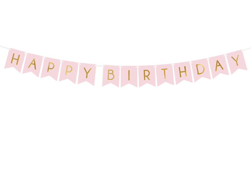 Happy Birthday Banner Lyserosa