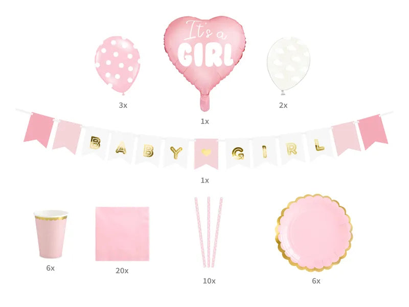Baby Shower Festpakke Rosa