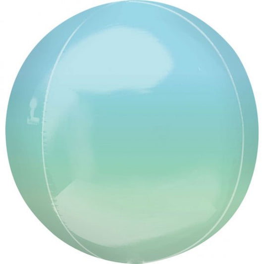 Orbz ballong - Ombre (blå/grønn)