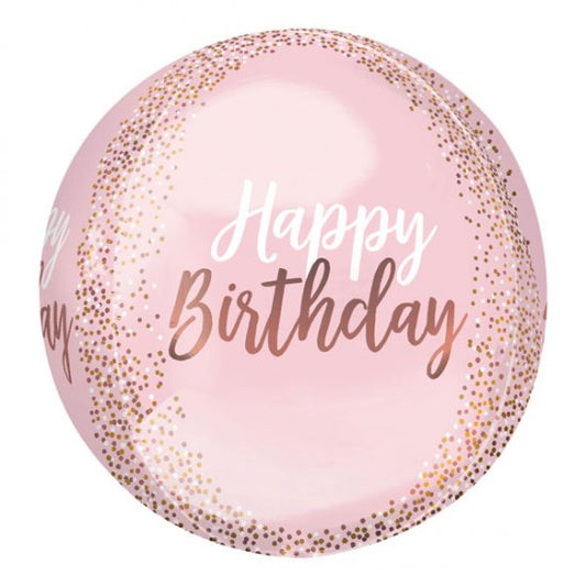 Orbz ballong - Happy Birthday