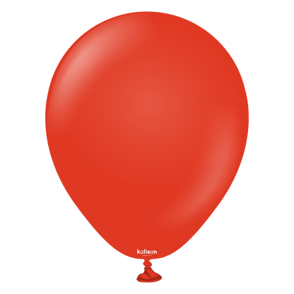 premium lateksballong Kalisan i rød farge, Ballongriket, ballonger til julebord, ballonger til bursdag, ballonger til dåp, pynt til fest, miljøvennlige ballonger, økologiske ballonger, ballongsøyler, ballonger til festival, sommerfest, festlige ballonger, ballonger til DIY ballongbue, firmafest, nedbrytbar ballonger