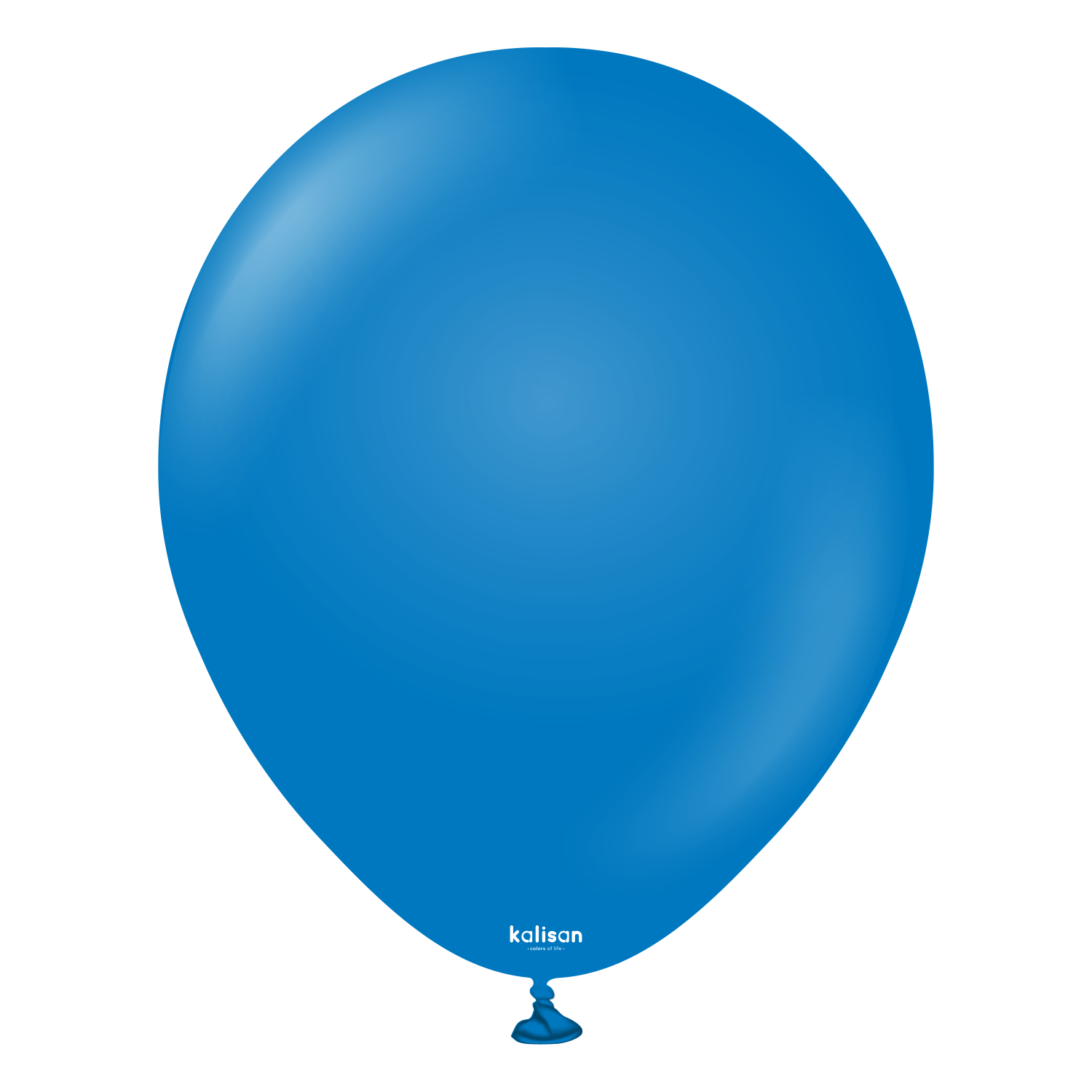 Premium lateksballong Kalisan i blå farge 