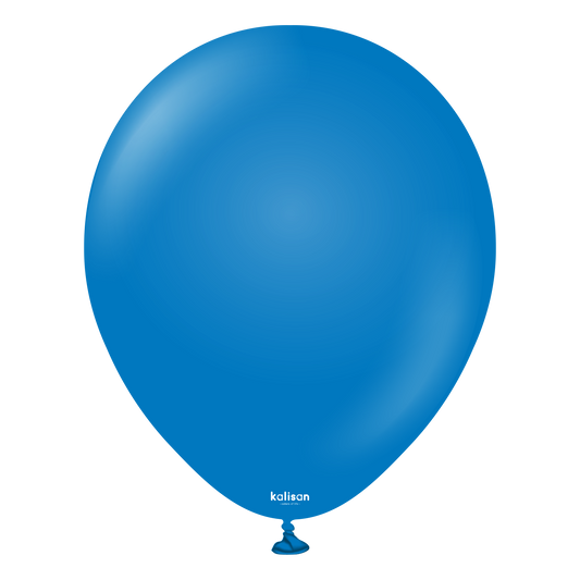 Premium lateksballong Kalisan i blå farge 
