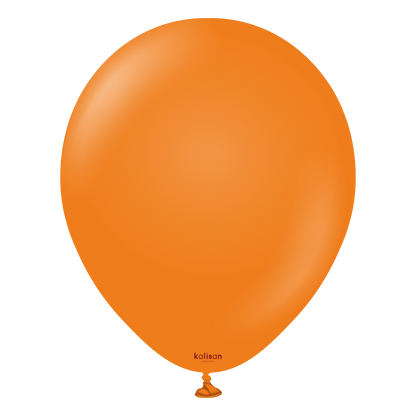 Premium Lateksballong  Kalisan i oransje farge, ballonger til helium, ballonger til bursdag, ballonger til ballongbue, ballonger til fest, ballonger til kick off, ballonger til firmafest, ballonger til konfirmasjon, ballonger til bryllup, hagefest, sommerfest, ballonger til festival 