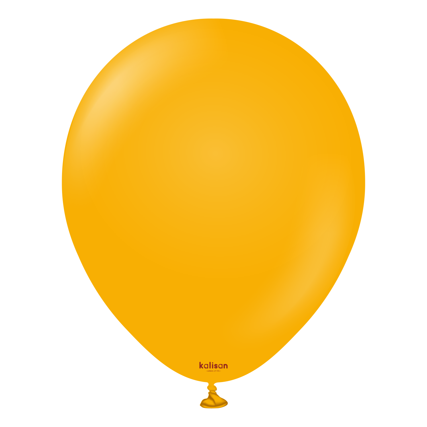 Premium lateksballong kalisan i mørke gul farge 