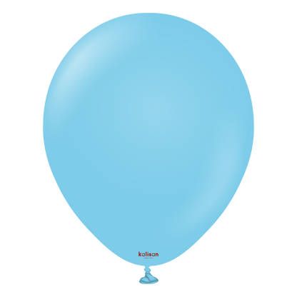 Premium lateksballong kalisan i lyse blå farge, Ballongriket, ballonfger til firmafest, hagefest, sommerfest, ballonger til bursdag, dåp, konfirmasjon, ballonger til DIY ballongbue, ballonger av naturlige lateks, nedbrytbar ballonger. ballonger av høyeste kvalitet i Norge, Ballongdekorasjon i Oslo 