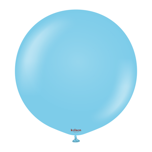Premium lateksballong Kalisan i lyse blå farge 