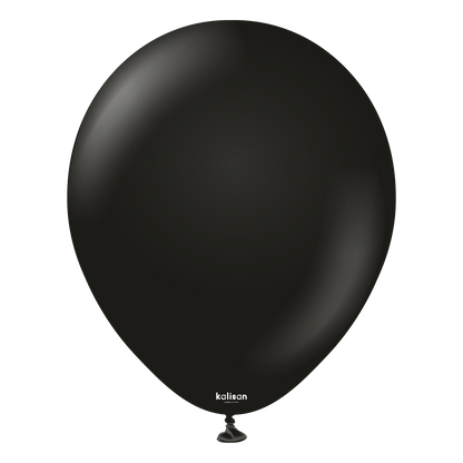 Premium lateksballong Kalisan i svart farge, Ballongriket, ballonger av høyeste kvalitet, miljøvennlige ballonger, nedbrytbar ballonger, ballonger til bursdag, ballonger til dåp, sommerfest, festival, festlige ballongdekorasjon, ballonger til DIY ballongbue, firmafest, 