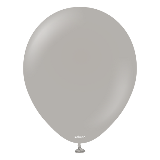 premium lateksballong Kalisan i grå farge 