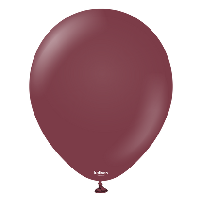 Premium lateksballong Kalisan i burgunder farge, Ballongriket, ballonger av toppkvalitet, ballonger av høyeste kvalitet i Norge. Ballongdekorasjon i Oslo, ballonger til dåp, ballonger til fest, ballonger til firmafest, ballonger til sommerfest, ballonger til julebord, miljøvennlige balonger, nedbrytbar ballonger, økologiske ballonger, hagefest, bryllup