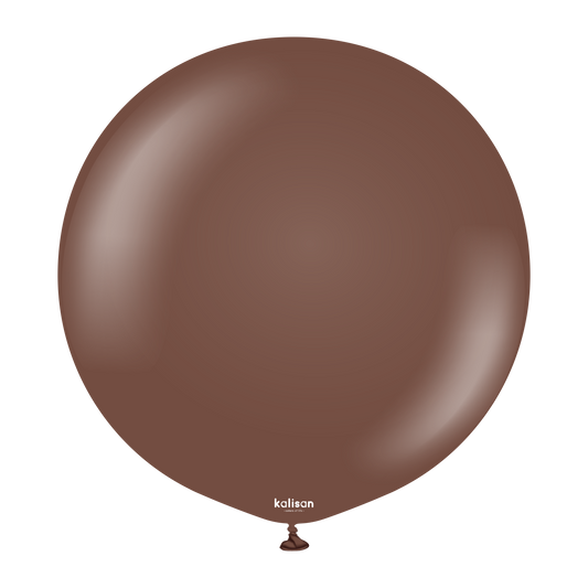 Premium lateksballong Kalisan i sjokoladebrun farge 