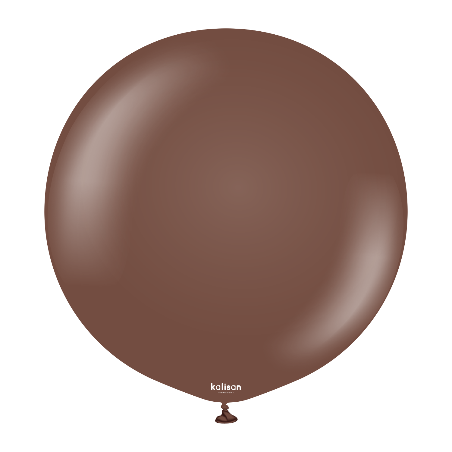 Premium lateksballong Kalisan i sjokoladebrun farge 