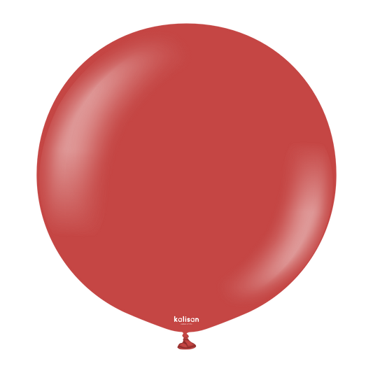 Premium lateksballong Kalisan i dyp røde farge 