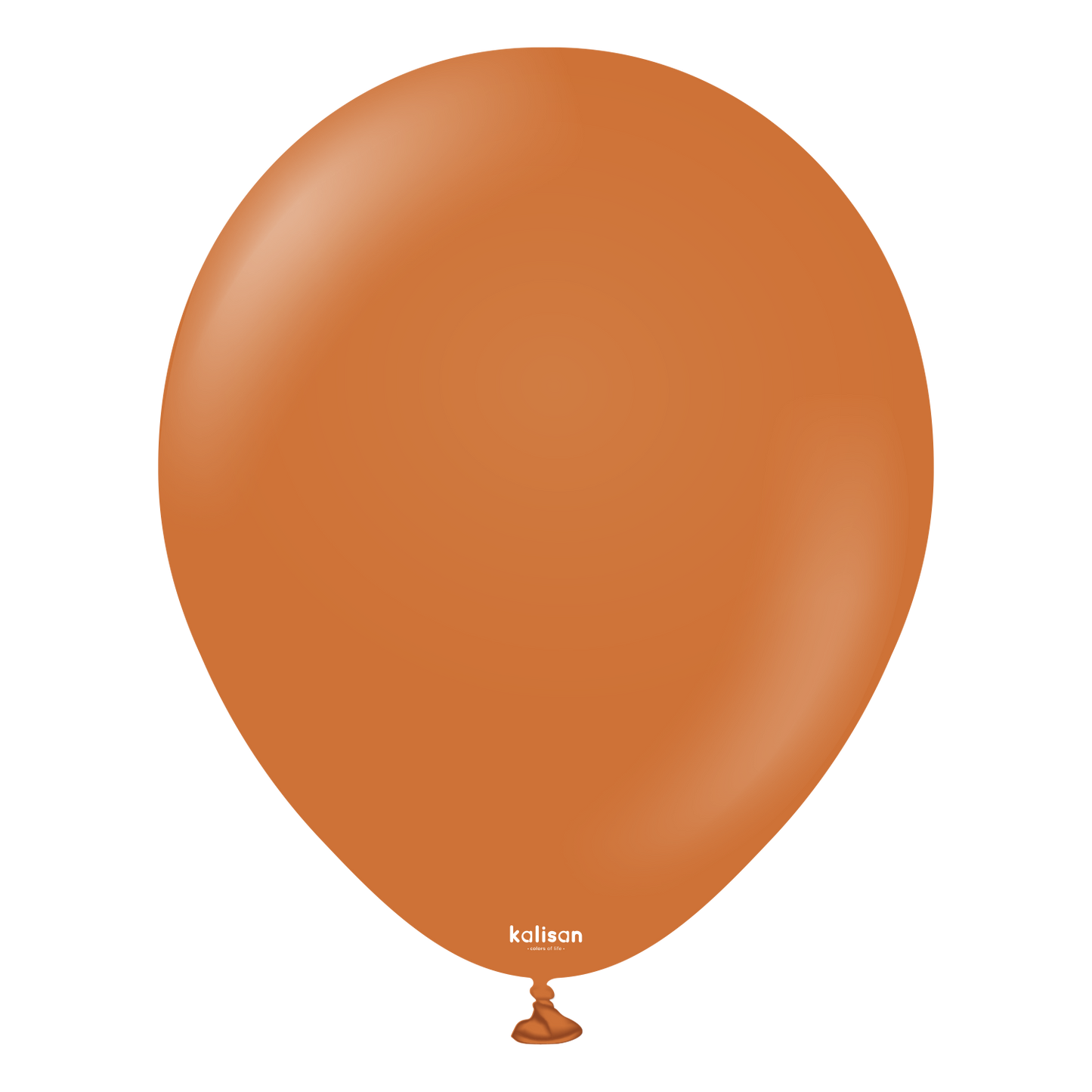 Premium lateksballong i karamellbrun farge 