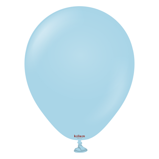 Premium lateksballong Kalisan i macaron blå farge 
