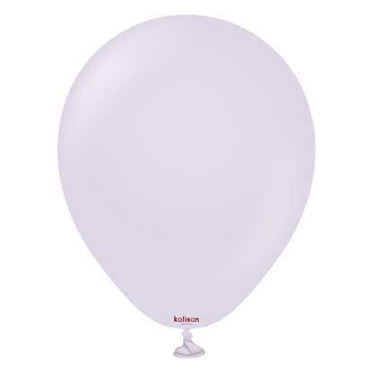 Premium lateksballong Kalisan i macaron lilla farge, ballonger av høyeste kvalitet, biologisk nedbrytbare latexallonger, ballonger til bursdag, ballonger til festivaler, ballonger til firmafest, ballonger til store installasjoner, ballonger til helium, miljøvennlige ballonger, ballonger til konfirmasjon