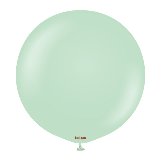Premium lateksballong Kalisan i macaron grønn farge