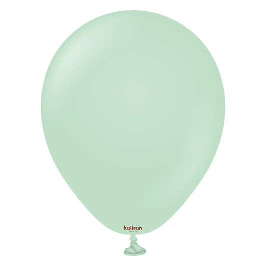 Premium lateksballong Kalisan i macaron grønn farge 