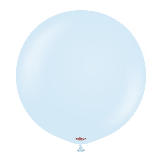 Premium lateksballong Kalisan i macaron babyblå farge 