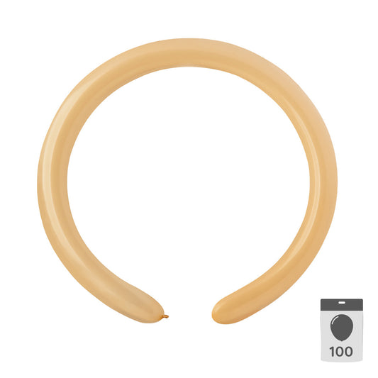 260Q - Beige modelling balloons - ( 100)