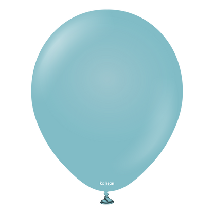 premium lateksballong Kalisan i retro blue farge, Ballongriket, ballonger til bursdag, ballonger til dåp, ballonger til bryllup, ballongsøyler, sommerfest, hagefest, pynt til fest, festlige ballonger, ballonggirlander, miljøvennlige  ballonger, 