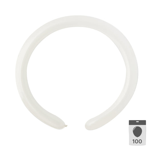 260Q - White modelling balloons - 100pack