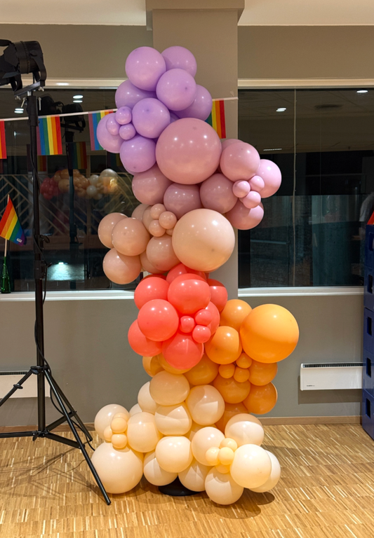 ballongbue diy til fest konfirmasjon bursdag pride 