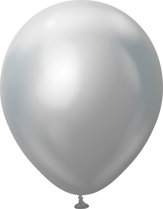 Ballonger - chrome sølv (10stk)
