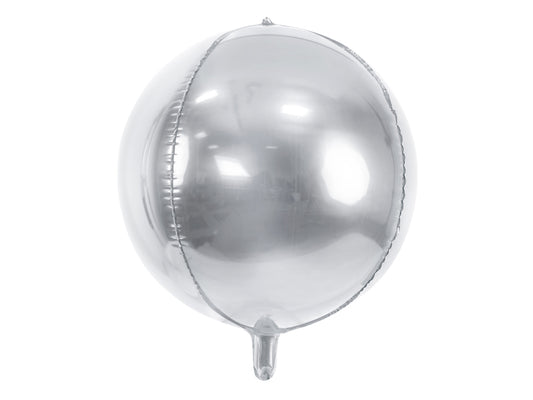 Folieballong - Sølv kule