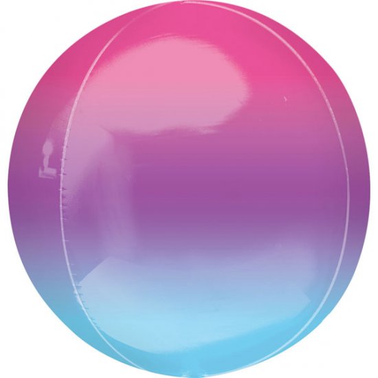 Orbz ballong - Ombre (lilla/blå)