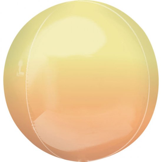 Orbz ballong - Ombre (gul/oransj)